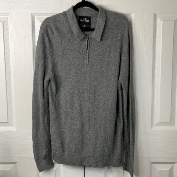 Hollister - Half Zip Polo Knit Size M - Picture 2 of 7